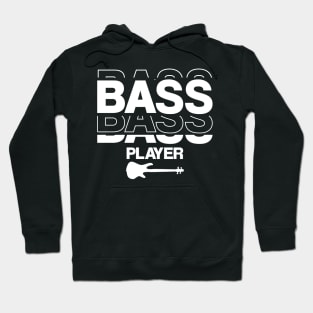 Bass Player gift Modern Minimalistic Typography Hoodie